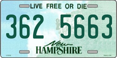 NH license plate 3625663