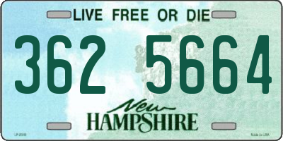 NH license plate 3625664