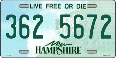 NH license plate 3625672