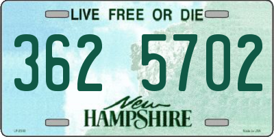 NH license plate 3625702