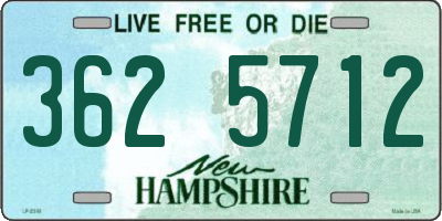 NH license plate 3625712