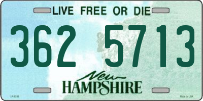 NH license plate 3625713
