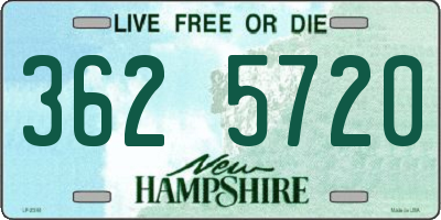 NH license plate 3625720