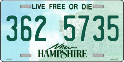 NH license plate 3625735