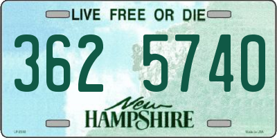 NH license plate 3625740