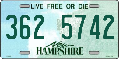 NH license plate 3625742