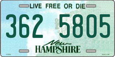NH license plate 3625805