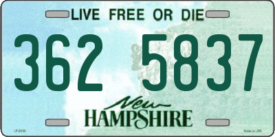 NH license plate 3625837