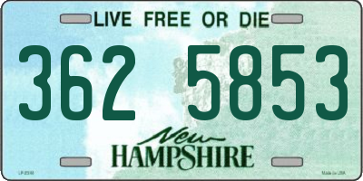 NH license plate 3625853