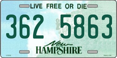 NH license plate 3625863