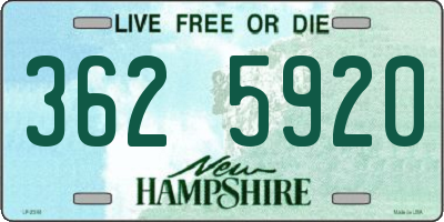NH license plate 3625920