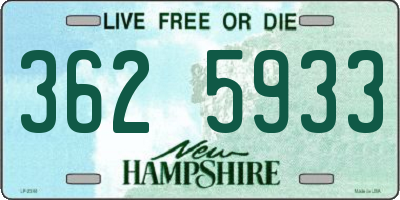 NH license plate 3625933