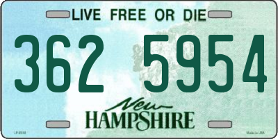 NH license plate 3625954