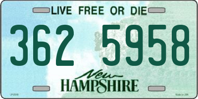NH license plate 3625958