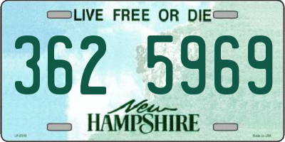 NH license plate 3625969
