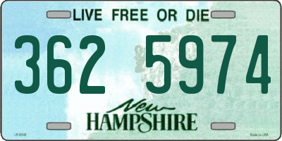 NH license plate 3625974