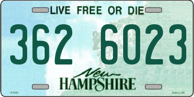 NH license plate 3626023