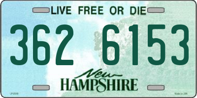 NH license plate 3626153