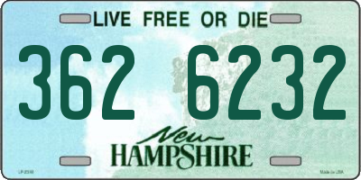 NH license plate 3626232
