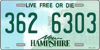 NH license plate 3626303