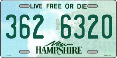 NH license plate 3626320
