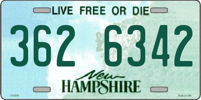 NH license plate 3626342