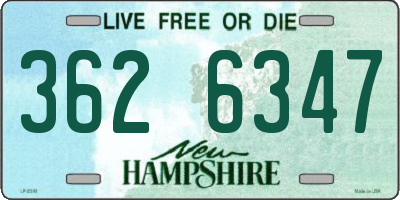 NH license plate 3626347
