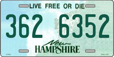 NH license plate 3626352