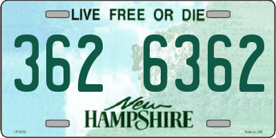 NH license plate 3626362