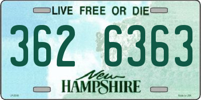 NH license plate 3626363