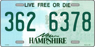NH license plate 3626378
