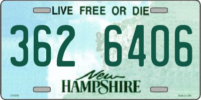 NH license plate 3626406