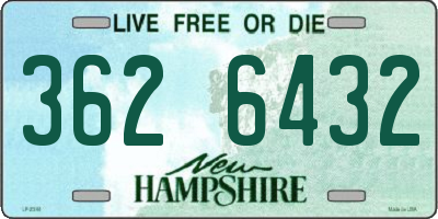 NH license plate 3626432