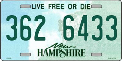 NH license plate 3626433