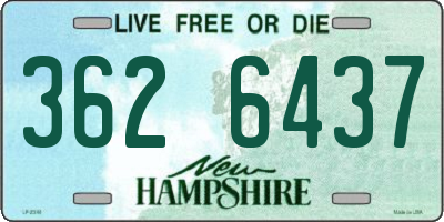 NH license plate 3626437