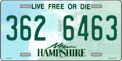 NH license plate 3626463