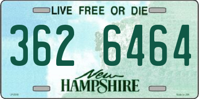 NH license plate 3626464