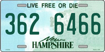 NH license plate 3626466