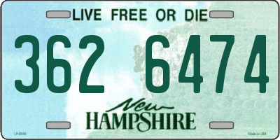 NH license plate 3626474