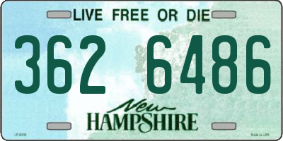 NH license plate 3626486