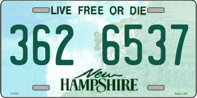 NH license plate 3626537