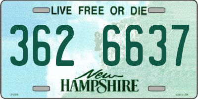 NH license plate 3626637