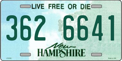 NH license plate 3626641
