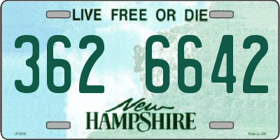 NH license plate 3626642