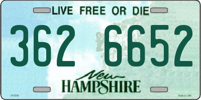 NH license plate 3626652