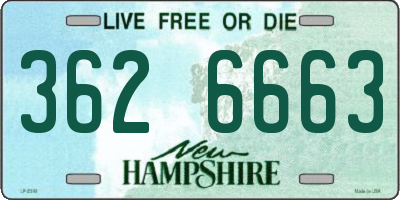 NH license plate 3626663