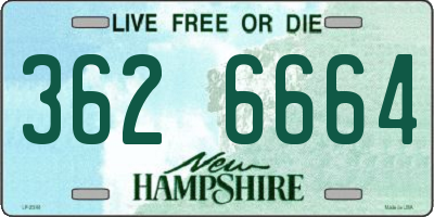 NH license plate 3626664