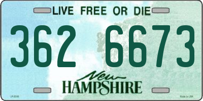 NH license plate 3626673
