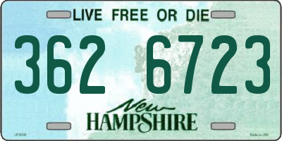 NH license plate 3626723