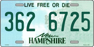 NH license plate 3626725